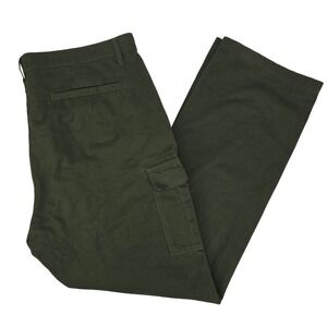 The Hundreds Men's Size 40x32 Green Cargo Pants Streetwear Relaxed Fit Utility